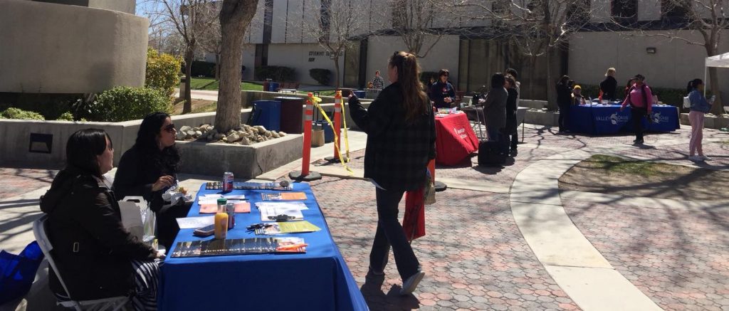 Spring Outreach in Antelope Valley and Santa Monica Colleges